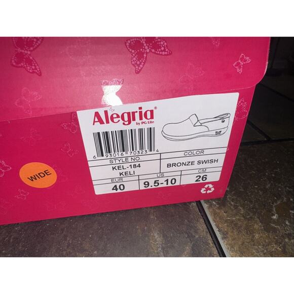 ALEGRIA Keli Bronze Swish Paisley Professional Shoe Size 40. 9.5/10 - Picture 3 of 7